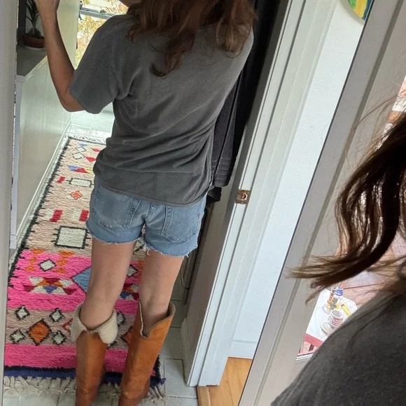 Dingo Leather and Faux Shearling Knee Boots - Picture 13 of 15